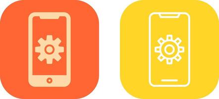 Mobile App Developing Icon Design vector