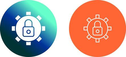 Security Settings Icon Design vector