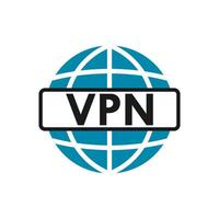 Virtual server vpn network design template illustration vector