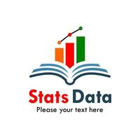 Stats data symbol logo template illustration vector