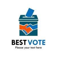 Best vote symbol logo template illustration vector