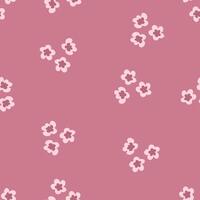 Doodle sakura flowers seamless pattern. Spring print. Perfect for tee, paper, textile and fabric vector