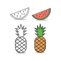 Summer Line Icons. Editable Stroke. Pixel Perfect. For Mobile and Web vector