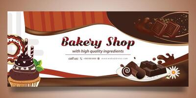 Bakery Shop banner design vector