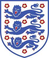 The logo of the national football team of England vector