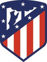 The old logo of the Atletico Madrid vector