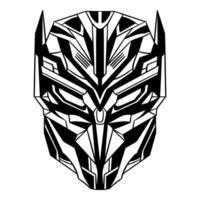 Handdrawn Futuristic Cyberpunk mask vector