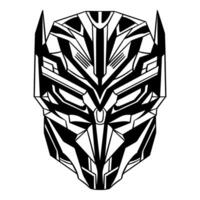 Handdrawn Futuristic Cyberpunk mask vector