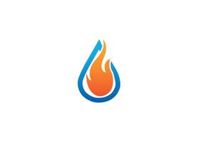 drop fire creative modern logo design icon template vector