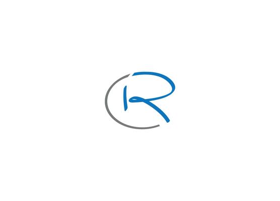 CR creative modern logo design icon template