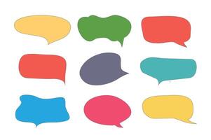 Set of callout, speech bubbles, chats, elements icons, illustration. vector