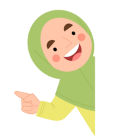 hijab meisje gluren png