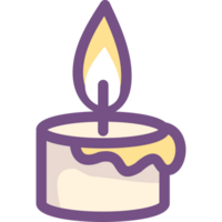 Burning candle drawing png