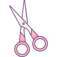 Scissors color drawing png