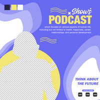 PODCAST SHOWS SOCIAL MEDIA POST psd