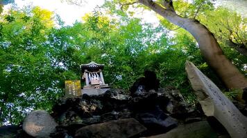 Shimane Washi Shrine is located in Shimane, Adachi Ward, Tokyo, Japan. This area is said to be an ancient cove where the gods landed on boats photo