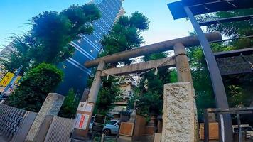 Inari Kio Shrine, a shrine in Kabukicho, Shinjuku-ku, Tokyo The only shrine in Japan that enshrines the demon king Gongen. Since the Edo period, tofu has been said to have special effects on eczema photo