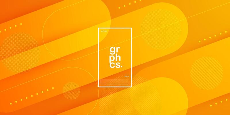 Dynamic orange background with simple overlap shapes. Colorful orange design. Cool and modern with geometric concept. Eps10