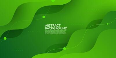 Colorful abstract background with green wave design for banner cover book flayer and other element graphic design. Eps10 vector