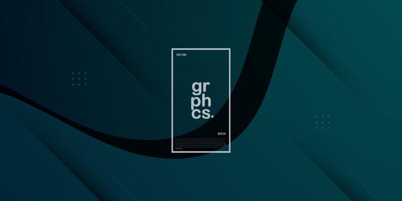 Dynamic abstract dark blue background with wave shape and simple pattern. Cool design background. Eps10