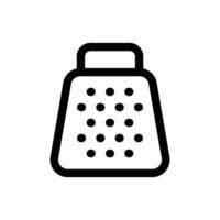 Simple Grater icon. The icon can be used for websites, print templates, presentation templates, illustrations, etc vector