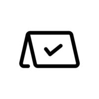 Simple Reserved icon. The icon can be used for websites, print templates, presentation templates, illustrations, etc vector