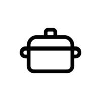 Simple Pot icon. The icon can be used for websites, print templates, presentation templates, illustrations, etc vector