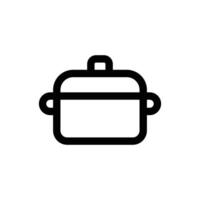 Simple Pot icon. The icon can be used for websites, print templates, presentation templates, illustrations, etc vector