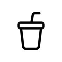 Simple Soft Drink icon. The icon can be used for websites, print templates, presentation templates, illustrations, etc vector