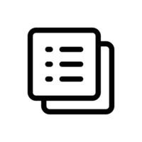 Simple Order List icon. The icon can be used for websites, print templates, presentation templates, illustrations, etc vector