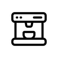 Simple Coffee Machine icon. The icon can be used for websites, print templates, presentation templates, illustrations, etc vector