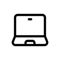 Simple Laptop icon. The icon can be used for websites, print templates, presentation templates, illustrations, etc vector