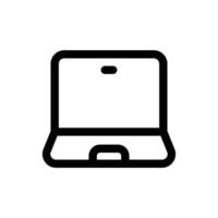 Simple Laptop icon. The icon can be used for websites, print templates, presentation templates, illustrations, etc vector