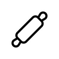 Simple Rolling Pin icon. The icon can be used for websites, print templates, presentation templates, illustrations, etc vector