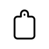 Simple Cutting Board icon. The icon can be used for websites, print templates, presentation templates, illustrations, etc vector