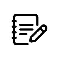 Simple Homework icon. The icon can be used for websites, print templates, presentation templates, illustrations, etc vector