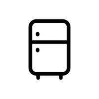 Simple Fridge icon. The icon can be used for websites, print templates, presentation templates, illustrations, etc vector