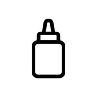 Simple Ketchup Bottle icon. The icon can be used for websites, print templates, presentation templates, illustrations, etc vector