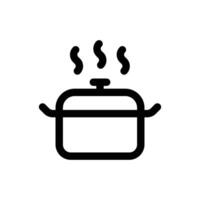 Simple Pot icon. The icon can be used for websites, print templates, presentation templates, illustrations, etc vector