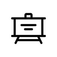 Simple Whiteboard icon. The icon can be used for websites, print templates, presentation templates, illustrations, etc vector