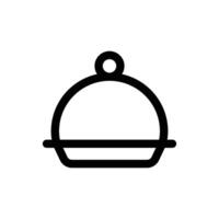Simple Food Tray icon. The icon can be used for websites, print templates, presentation templates, illustrations, etc vector