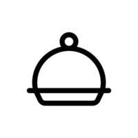 Simple Food Tray icon. The icon can be used for websites, print templates, presentation templates, illustrations, etc vector