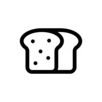 Simple Bread icon. The icon can be used for websites, print templates, presentation templates, illustrations, etc vector