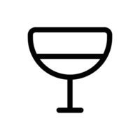 Simple Wine Glass icon. The icon can be used for websites, print templates, presentation templates, illustrations, etc vector