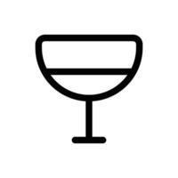 sencillo vino vaso icono. el icono lata ser usado para sitios web, impresión plantillas, presentación plantillas, ilustraciones, etc vector