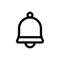 Simple Bell icon. The icon can be used for websites, print templates, presentation templates, illustrations, etc vector
