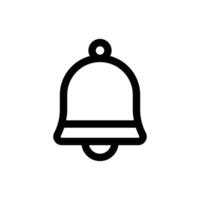 Simple Bell icon. The icon can be used for websites, print templates, presentation templates, illustrations, etc vector