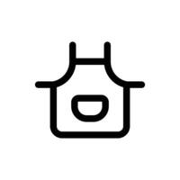 Simple Apron icon. The icon can be used for websites, print templates, presentation templates, illustrations, etc vector