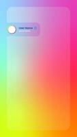 Vertical story template in gradient colors. Social media frame illustration. vector