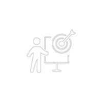 SEO and promotion line icons collection.Outline icon collection. illustration. Editable stroke. vector